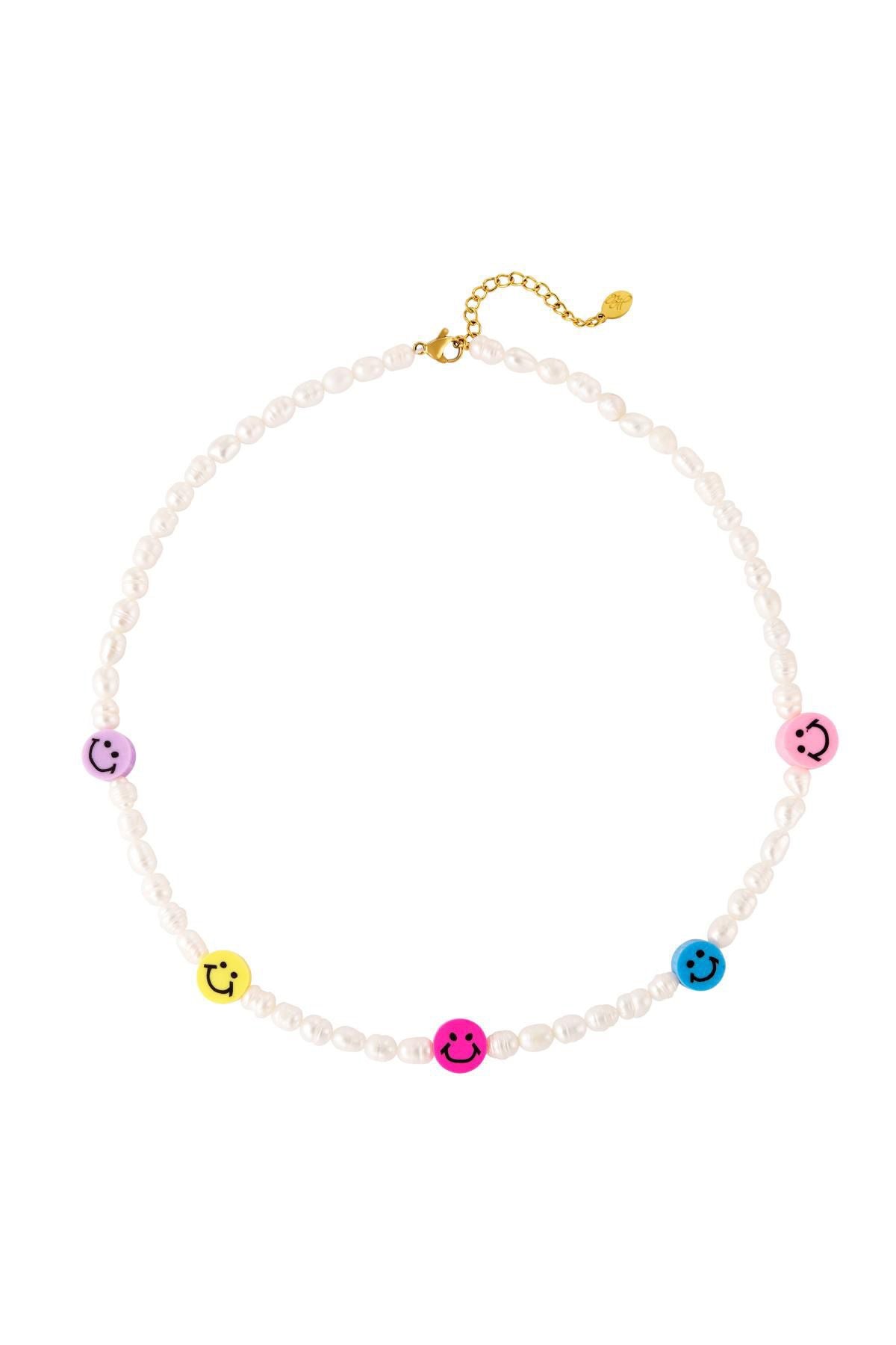 Smiley Pearl Necklace